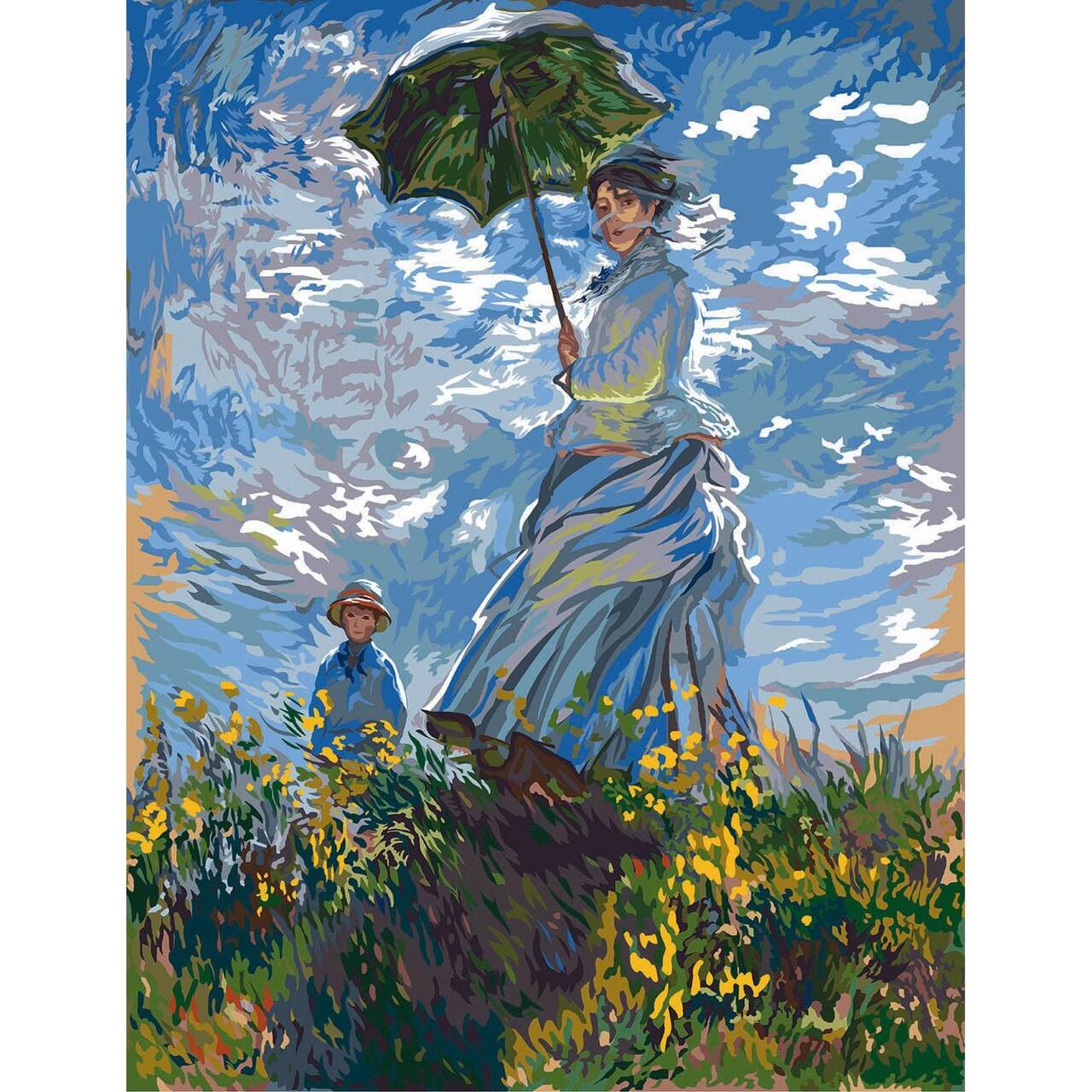Gobelin The Woman With A Parasol By Monnet Printed Tapestry Canvas